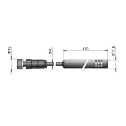 Toon details voor TRHD-104E Digitale (uitwisselbare) temperatuur/RV sensor (Hirschmann) TRHD-104E Digitale (uitwisselbare) temperatuur/RV sensor (Hirschmann)