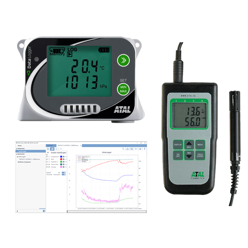 Atmosferische druk dataloggers