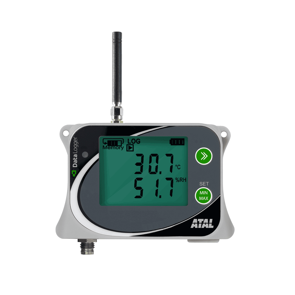 ATR-12-G Temperatuur en RV datalogger met GSM modem