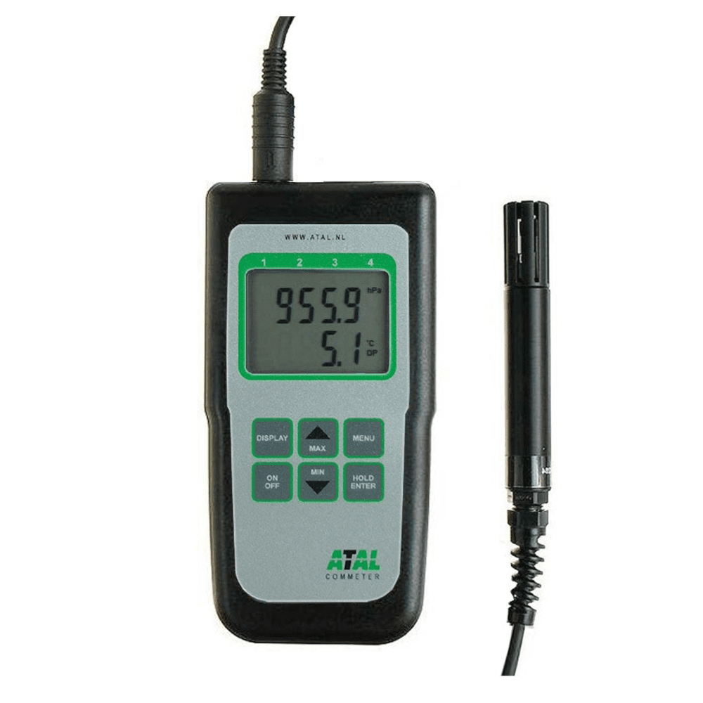 ATD-10 Handmeter met datalogger 4 kanalen temperatuur, RV, dauwpunt en atmosferische druk