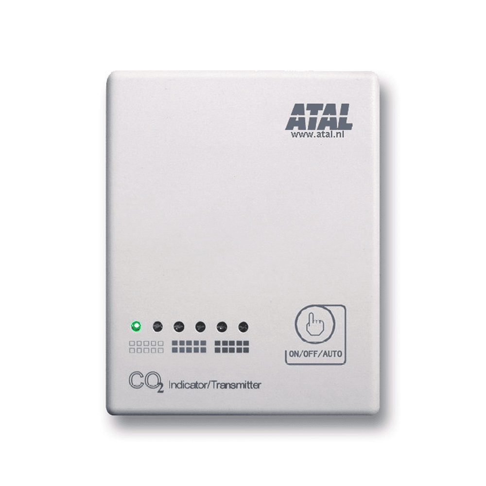 AT-VLB-01 CO2 sensor met statusindicator en relais uitgang