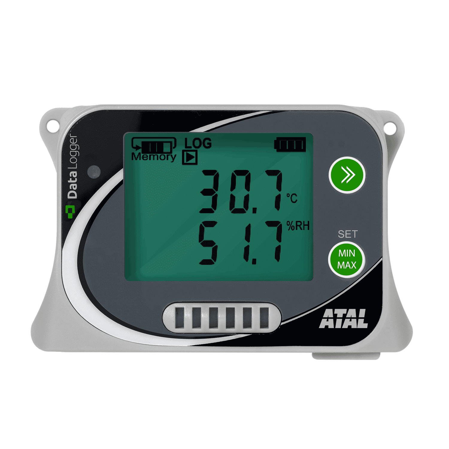 ATU-CTP ClimaTrend binnenklimaat datalogger voor temperatuur, RV, CO2 en atmosferische druk