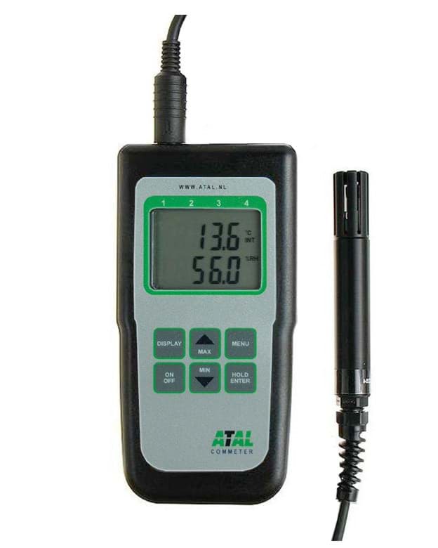 ATC-07 Handmeter 2 kanalen temperatuur, RV en dauwpunt