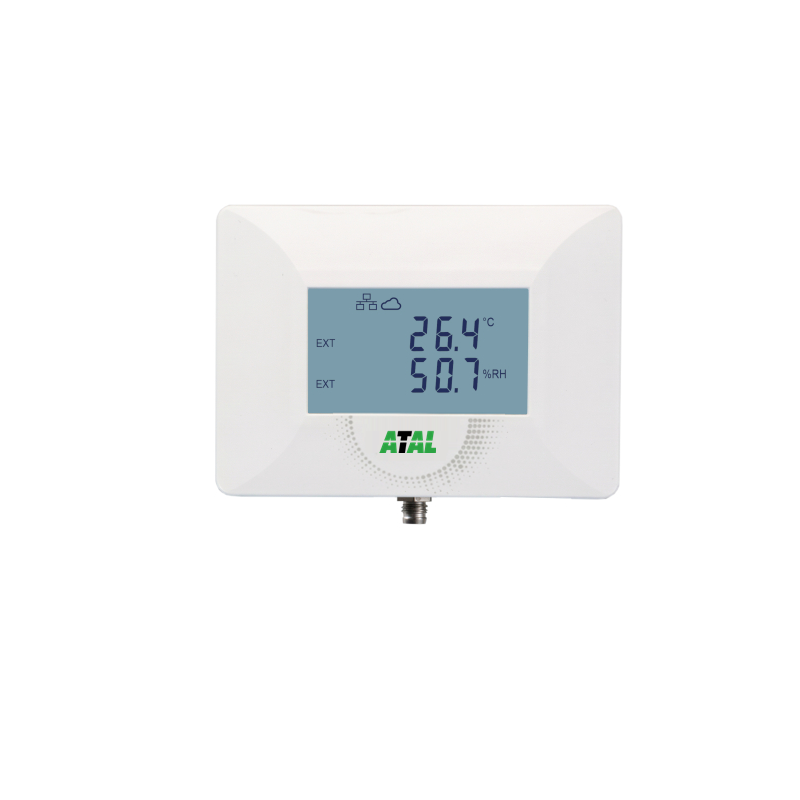 ATE-1U Ethernet monitoring unit met universele ingang voor temperatuur, RV of CO2 sensor